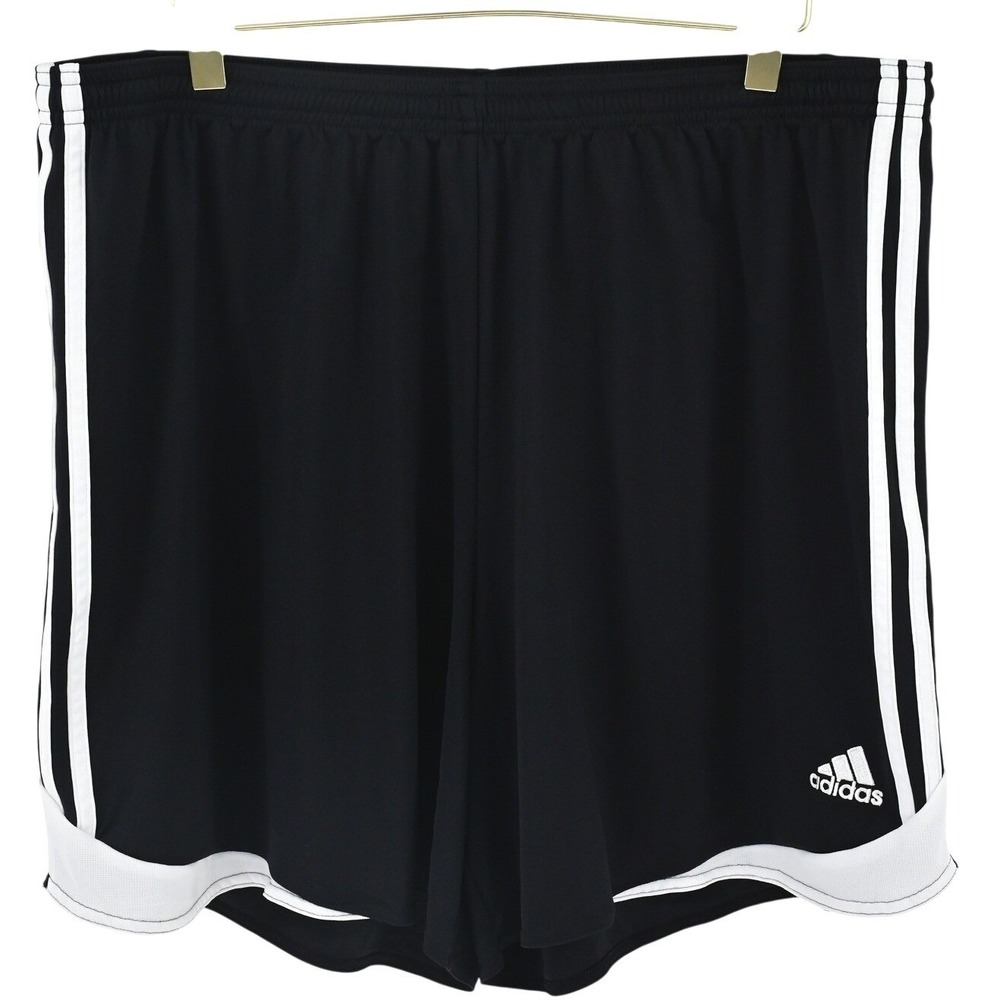 adidas Climacool Shorts Mens 2XL Black White 3 Stripe Soccer Athletic AZB001